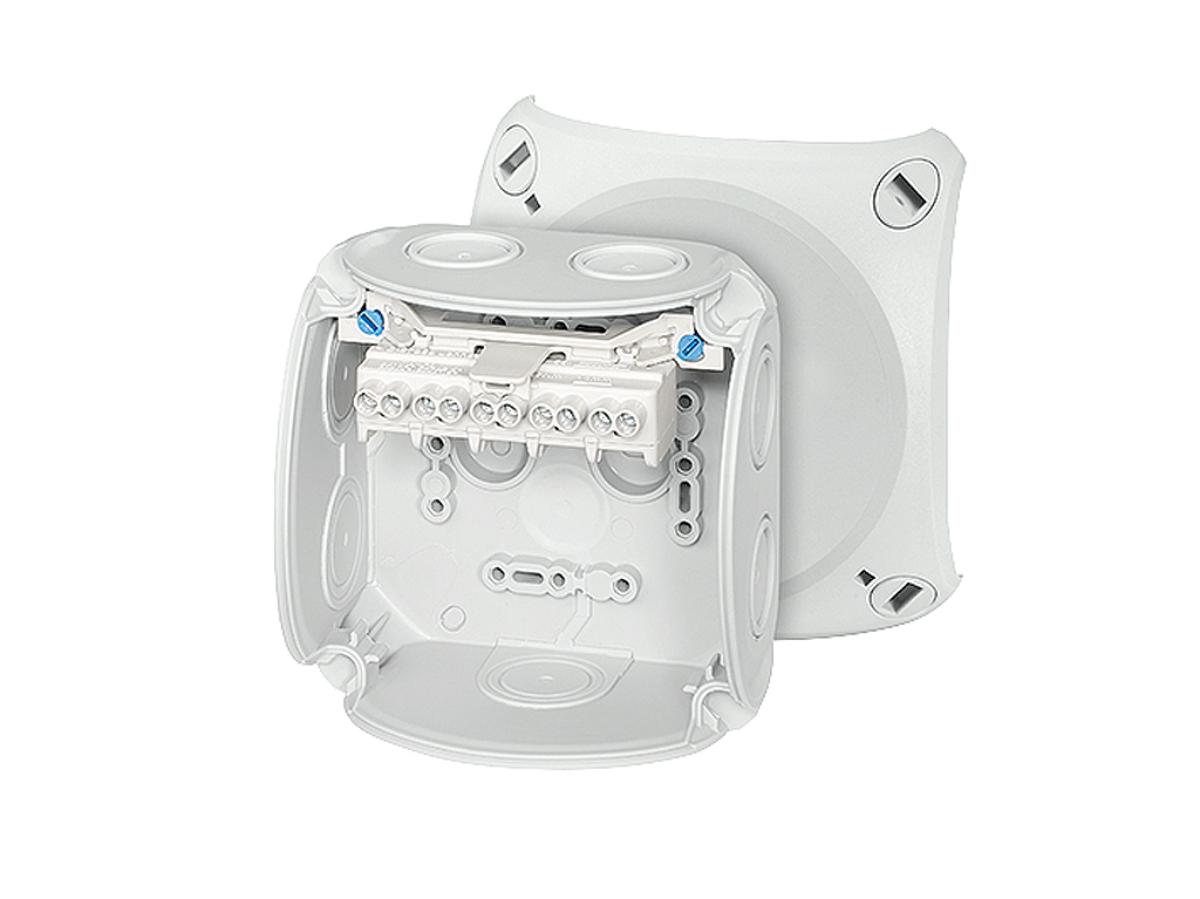 ENCLOSURE + TERM 104X104X70MM GREY IP66