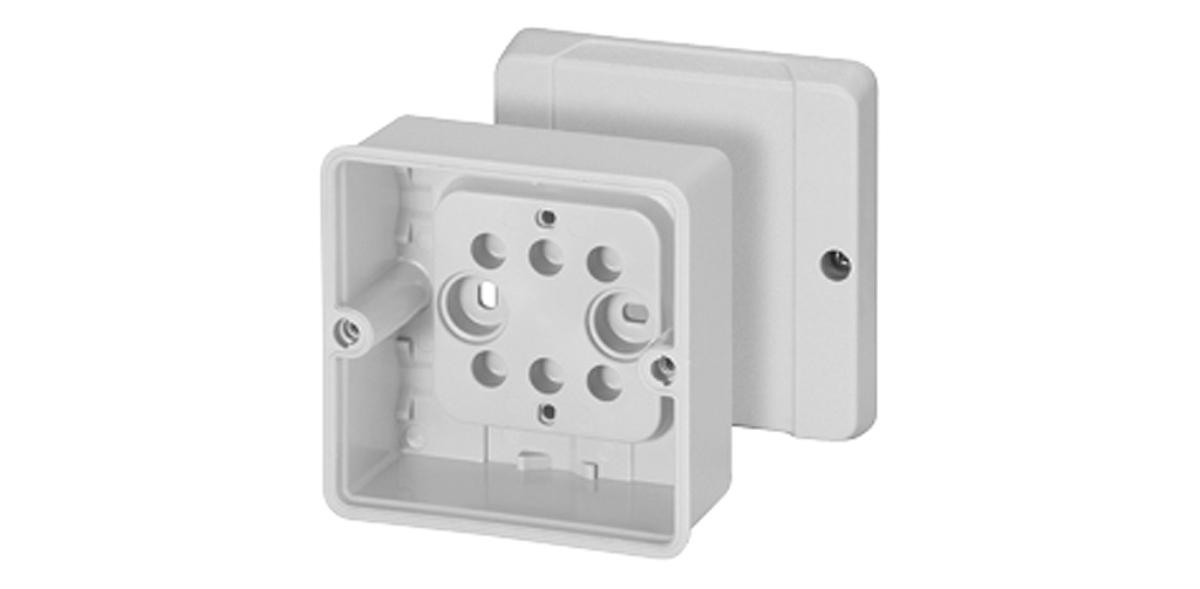 ENCLOSURE PLAIN 88X88X53MM GREY IP65