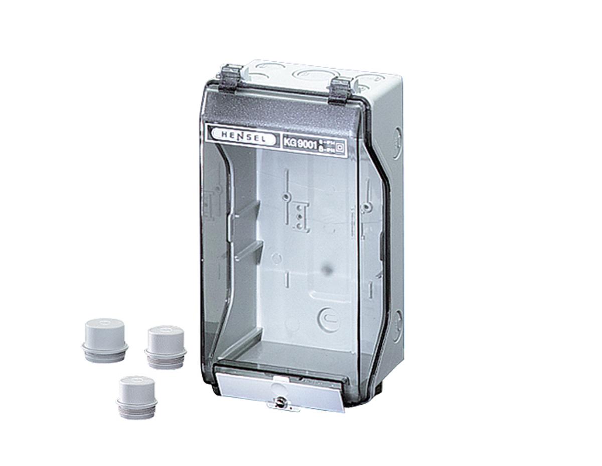 ENCLOS 136X253X115 CLEAR LID GREY IP65