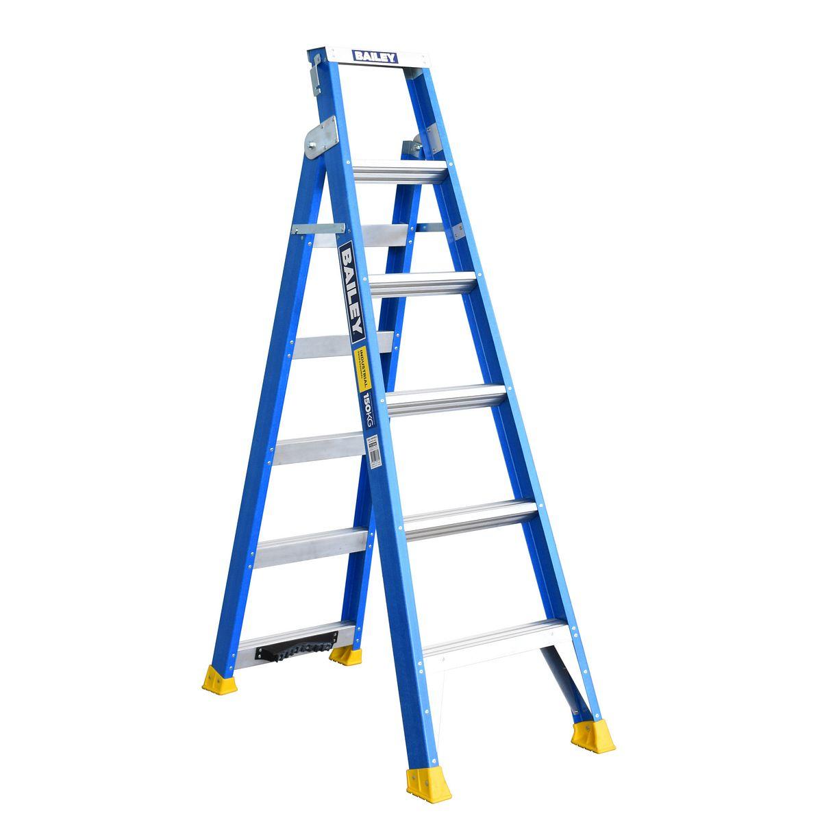 FIBREGLASS DUAL PURPOSE LADDER 1.8-3.2M