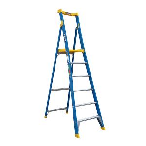 FIBREGLASS PLATFORM LADDER 1.8M 170KG