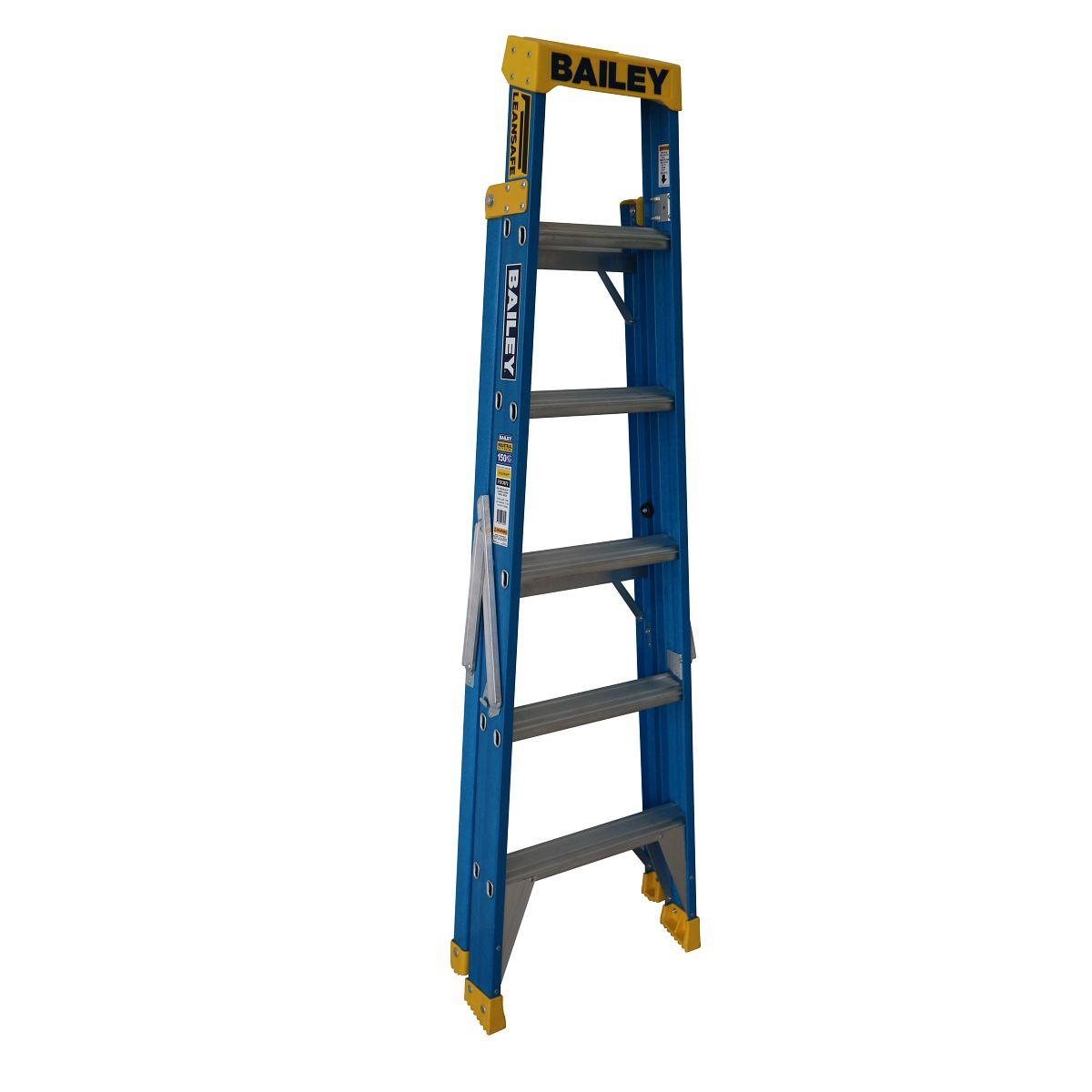 F/GLASS SGL SIDE LEAN STEP LADDER 1.8M