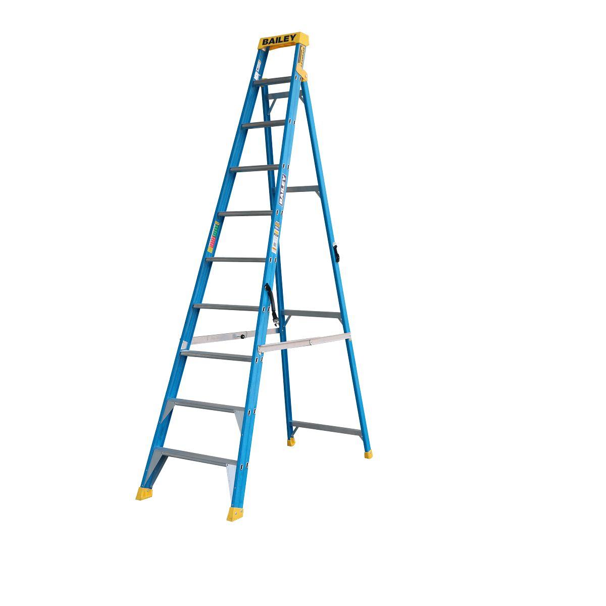 F/GLASS SGL SIDE LEAN STEP LADDER 3.0M