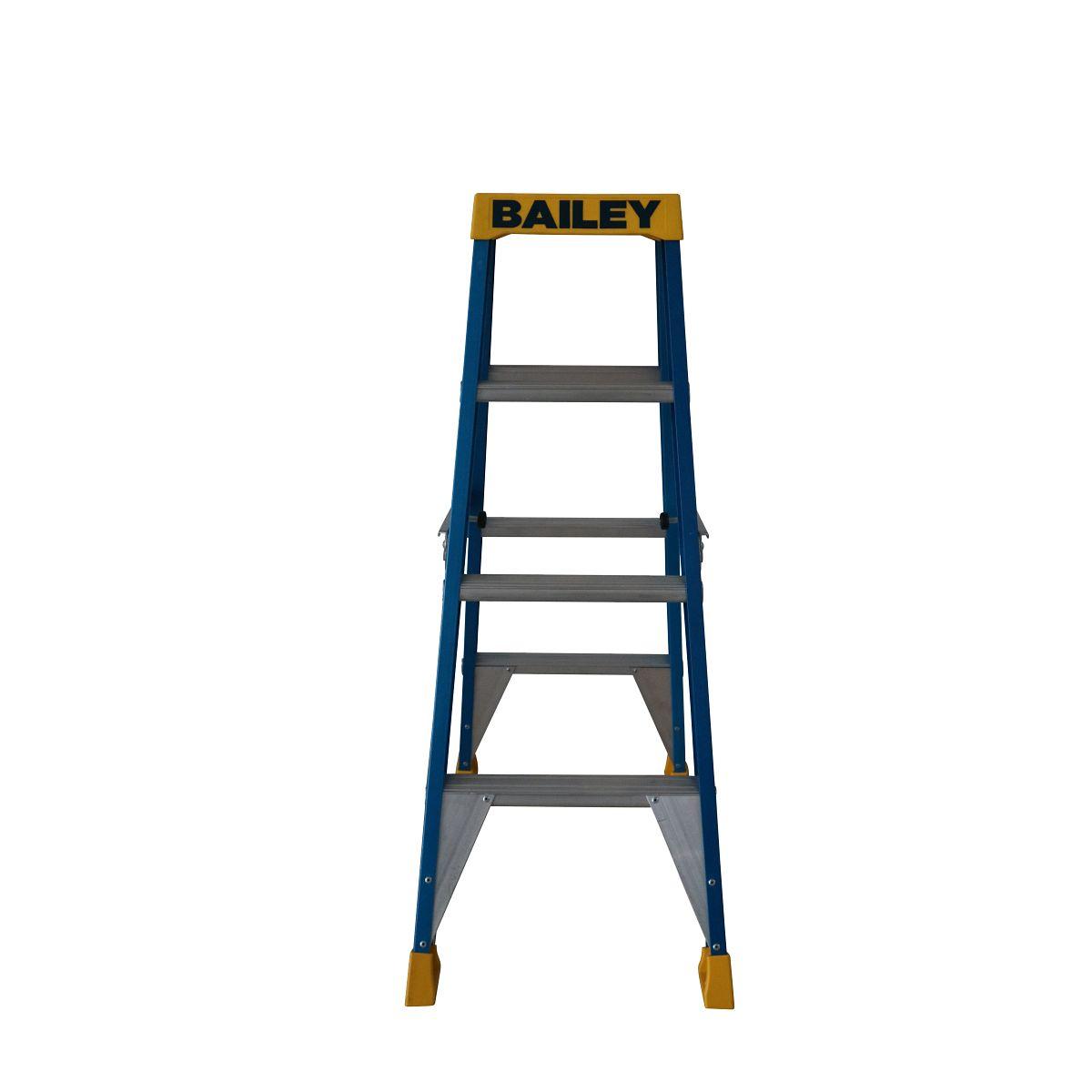 FIBREGLASS DBL SIDE STEP LADDER 1.2M