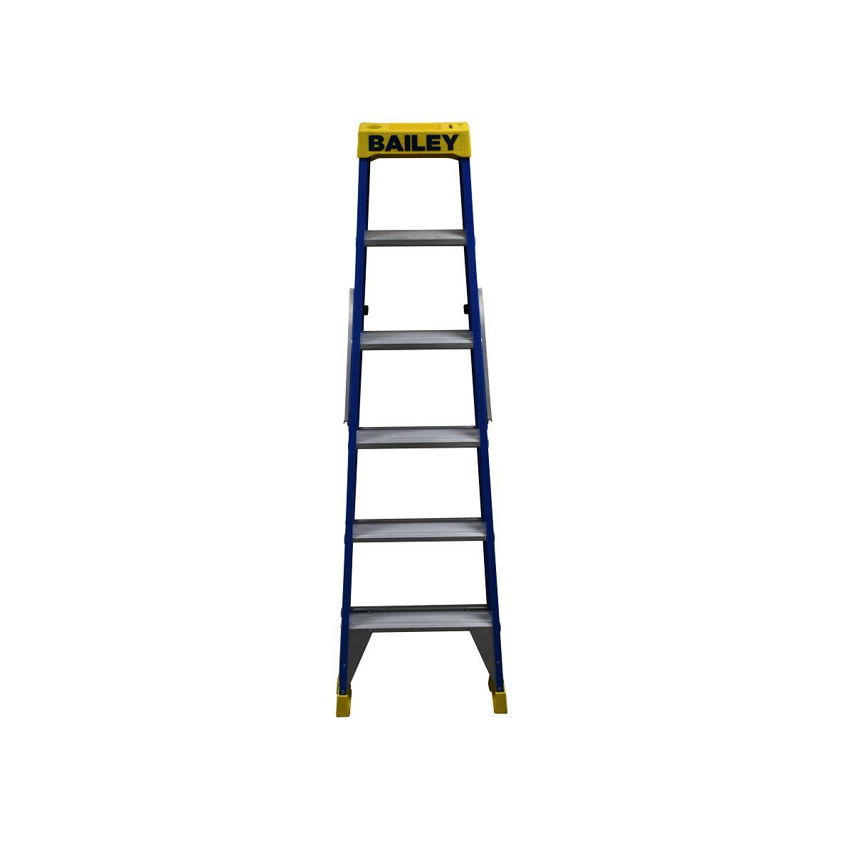 FIBREGLASS DBL SIDE STEP LADDER 1.8M