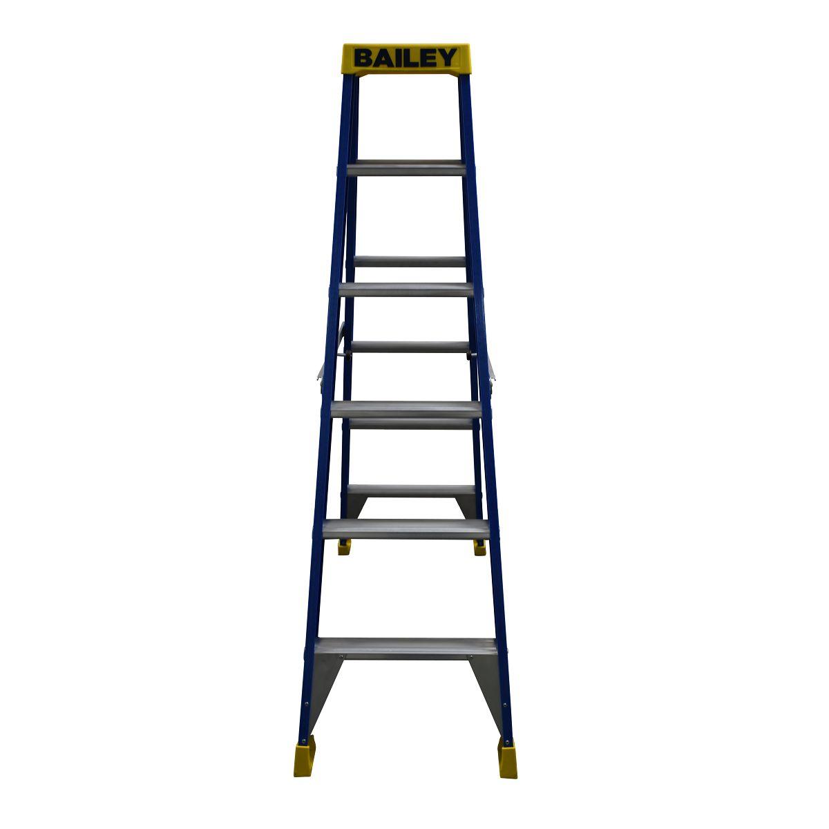 FIBREGLASS DBL SIDE STEP LADDER 1.8M