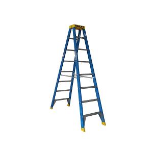 FIBREGLASS DBL SIDE STEP LADDER 2.4M