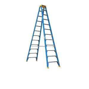 FIBREGLASS DBL SIDE STEP LADDER 3.6M