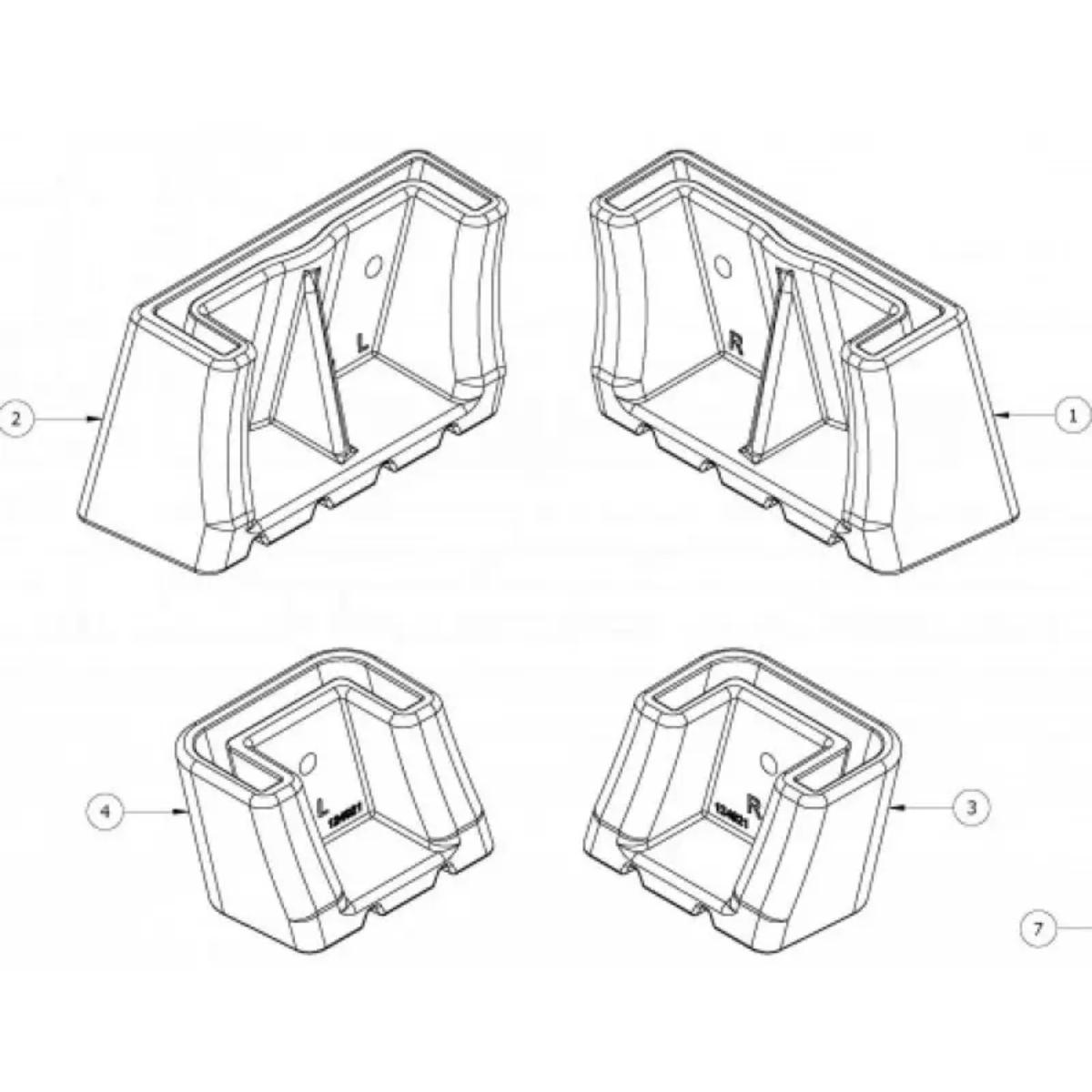 SPARE REPLACEMENT FEET KIT RFSS/FSE/PFS