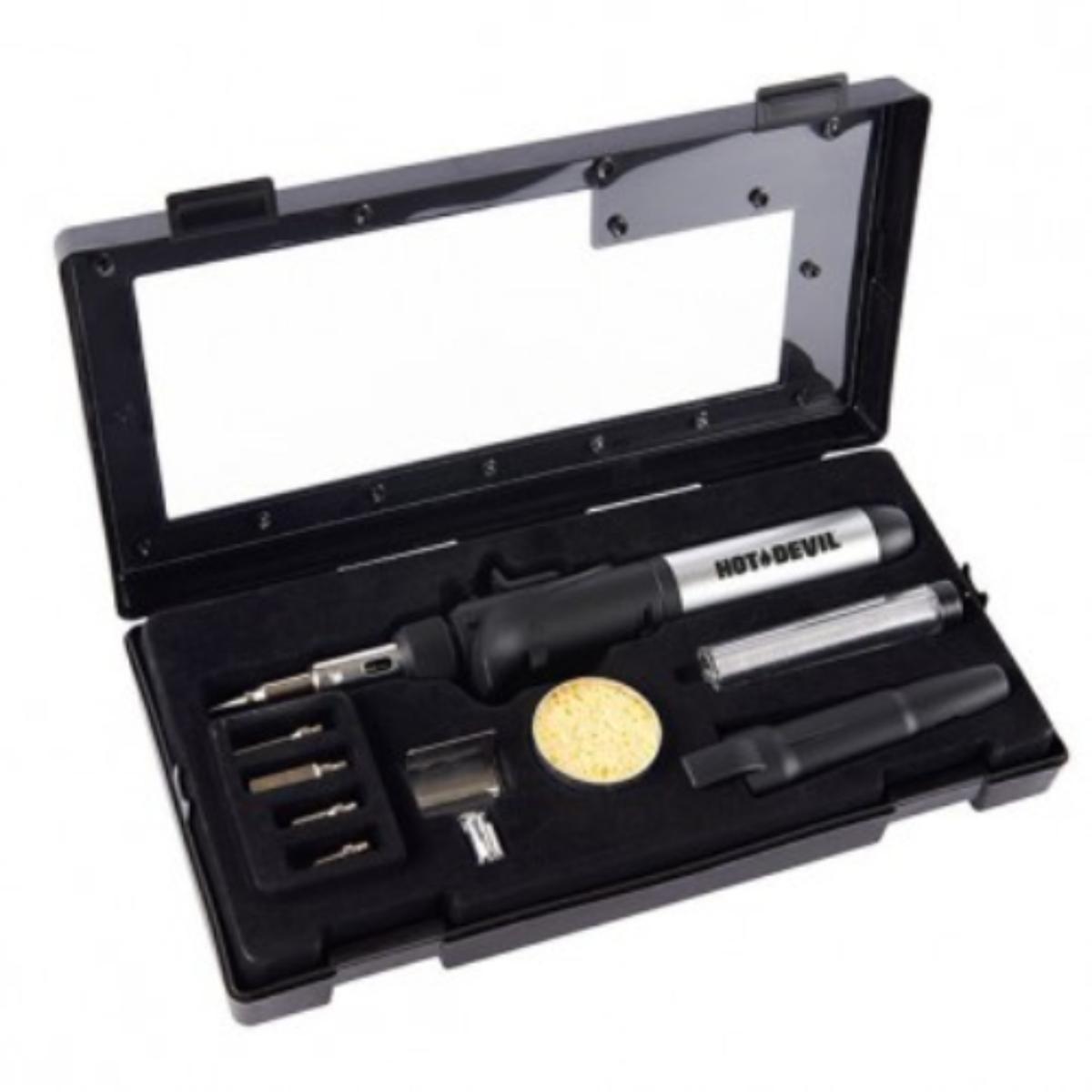 BLOW TORCH + SOLDERING IRON KIT 10PCE