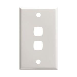 PLATE ONLY 2 GANG WHITE PLATE ONLY 2 GANG WHITE