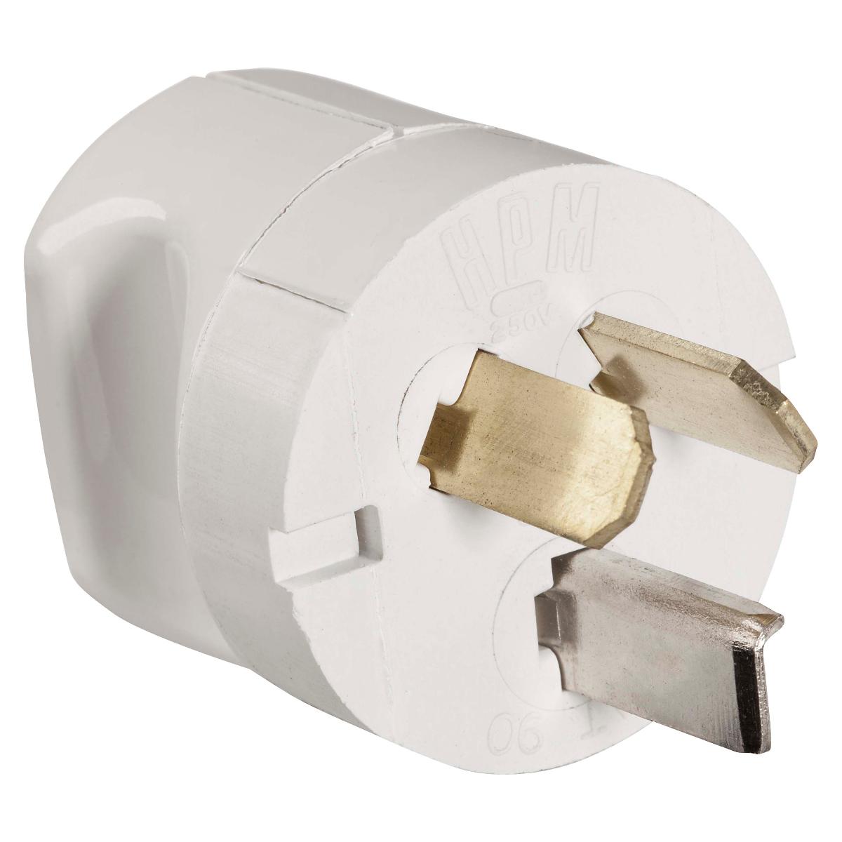 PLUG TOP 25A 250V 3P LRG GRIP WHITE