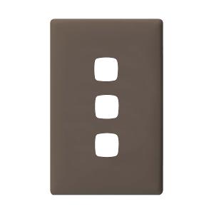 PLATE LINEA 3 GANG GRID & COVER WHITE PLATE LINEA 3 GANG GRID & COVER WHITE