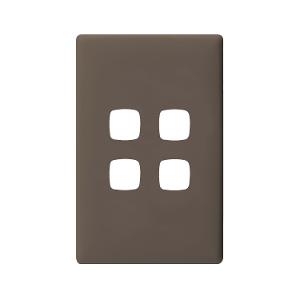 PLATE LINEA 4 GANG GRID & COVER WHITE PLATE LINEA 4 GANG GRID & COVER WHITE