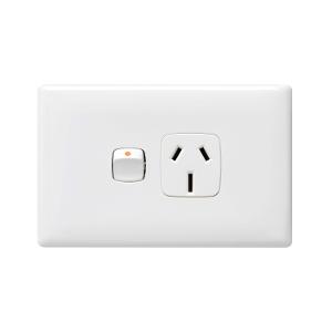 LINEA DBL GPO + EXT SW COVER PLATE M/SLV LINEA DBL GPO + EXT SW COVER PLATE M/SLV