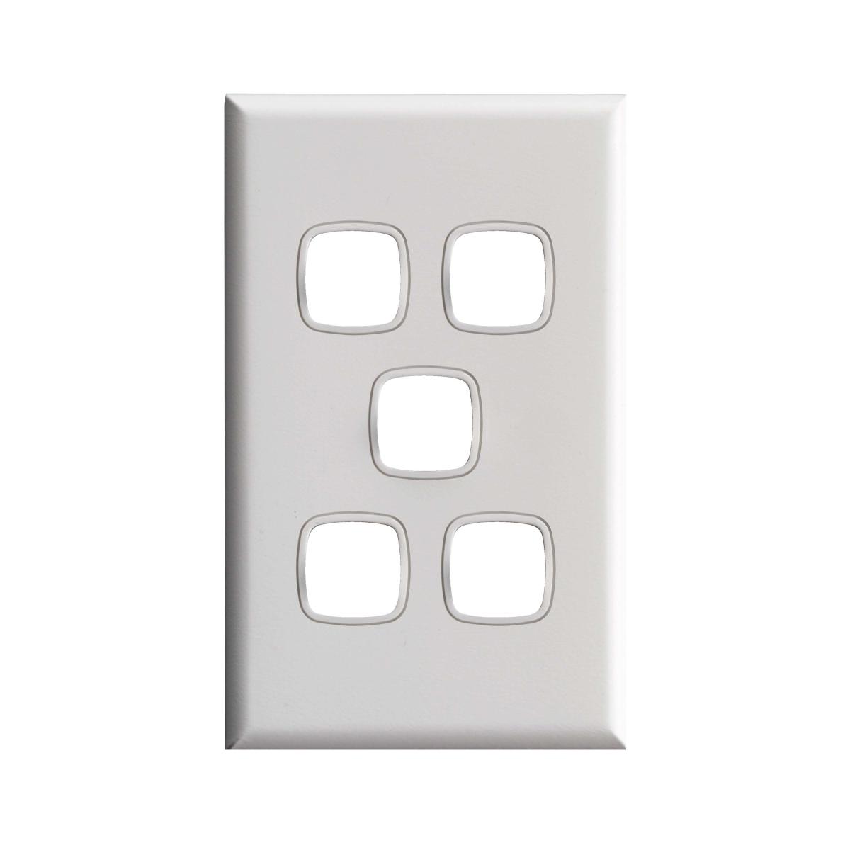 SWITCH XL 10A 5 GANG BEIGE