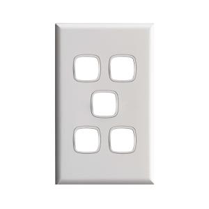 SWITCH XL 10A 5 GANG BEIGE SWITCH XL 10A 5 GANG BEIGE