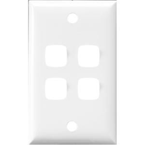 PLATE ONLY ARCHITRAVE 4 GANG WHITE PLATE ONLY ARCHITRAVE 4 GANG WHITE