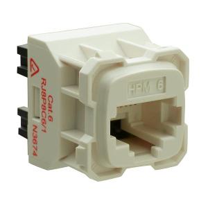 JACK DATA CAT6 RJ45 8P8C WHITE JACK DATA CAT6 RJ45 8P8C WHITE