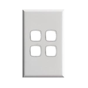 PLATE GRID & COVER XL 4 GANG WHITE PLATE GRID & COVER XL 4 GANG WHITE
