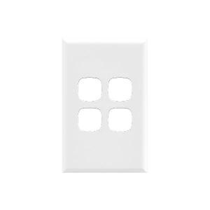 COVER ONLY XL 4 GANG WHITE COVER ONLY XL 4 GANG WHITE