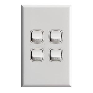 SWITCH XL 10A 4 GANG WHITE SWITCH XL 10A 4 GANG WHITE