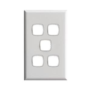 PLATE GRID & COVER XL 5 GANG WHITE PLATE GRID & COVER XL 5 GANG WHITE
