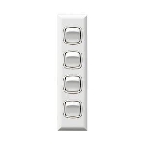 SWITCH XL 4G 10A ARCHITRAVE WHITE SWITCH XL 4G 10A ARCHITRAVE WHITE
