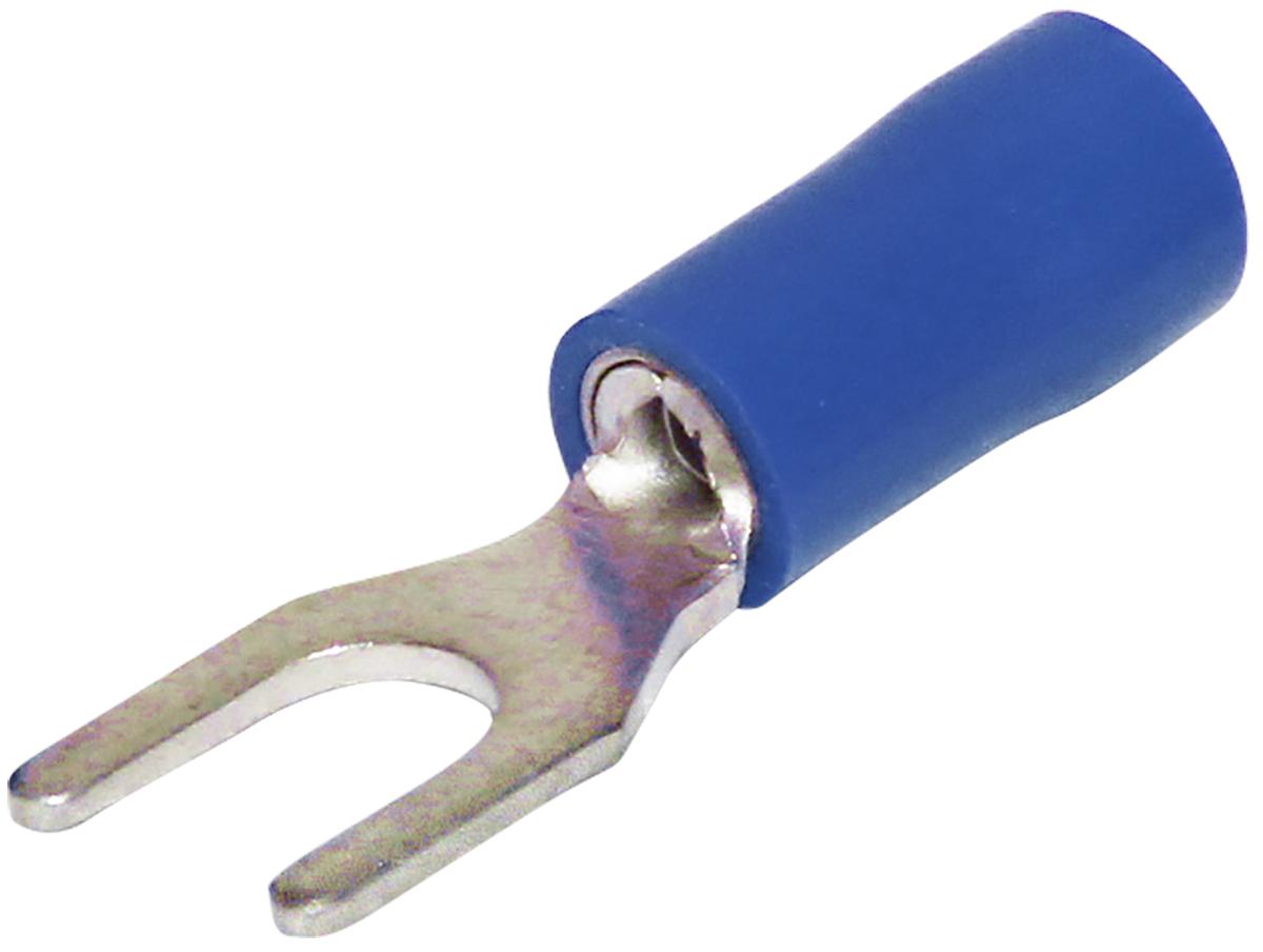 INSULAT FORK LUG S/G BLUE M3 STUD 100PK