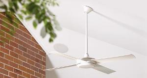 C/FAN DOWNROD 910MMX26MM WHITE C/FAN DOWNROD 910MMX26MM WHITE