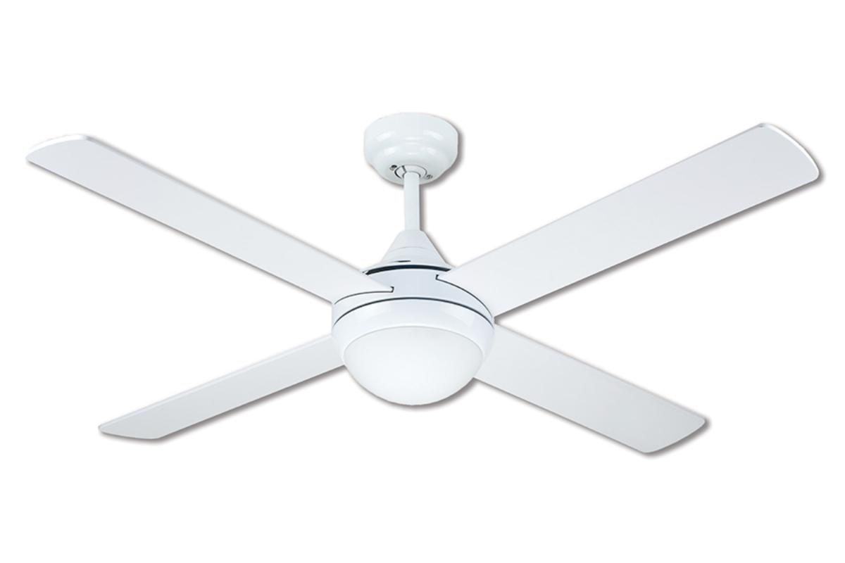 C/FAN AZURE TIMB 52IN 1320MM 4BL WH+LGT
