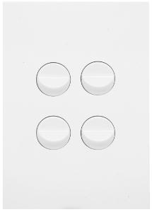 FINESSE ROCKER SWITCH 16A 2WAY 4G M/WHT FINESSE ROCKER SWITCH 16A 2WAY 4G M/WHT