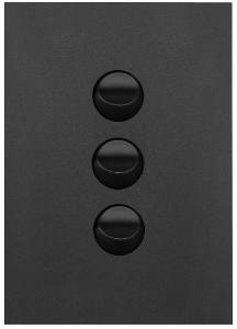 FINESSE ROCKER SWITCH 16A 2WAY 3G M/BLK FINESSE ROCKER SWITCH 16A 2WAY 3G M/BLK