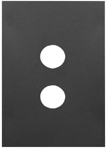 FINESSE 2 GANG SWITCH PLATE MATT BLACK FINESSE 2 GANG SWITCH PLATE MATT BLACK