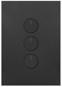 FINESSE P/BUTTON SWITCH 10A 3G M/BLACK FINESSE P/BUTTON SWITCH 10A 3G M/BLACK