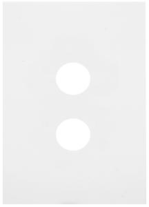 FINESSE 2 GANG SWITCH PLATE MATT WHITE FINESSE 2 GANG SWITCH PLATE MATT WHITE