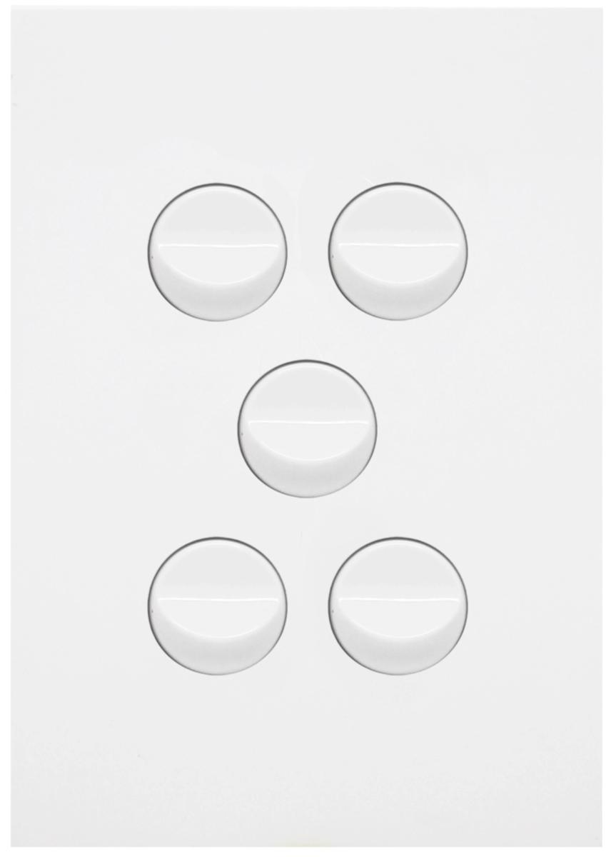 FINESSE ROCKER SWITCH 16A 2WAY 5G M/WHT
