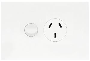 FINESSE SINGLE GPO 10A HOR MATT WHITE FINESSE SINGLE GPO 10A HOR MATT WHITE