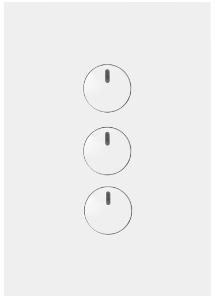 FINESSE P/BUTTON SWITCH 10A 3G M/WHITE FINESSE P/BUTTON SWITCH 10A 3G M/WHITE
