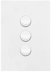 FINESSE ROCKER SWITCH 16A 2WAY 3G M/WHT FINESSE ROCKER SWITCH 16A 2WAY 3G M/WHT