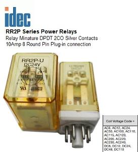 RLY ELECMAG 10A 2 POLE 110VAC PLUG-IN RLY ELECMAG 10A 2 POLE 110VAC PLUG-IN