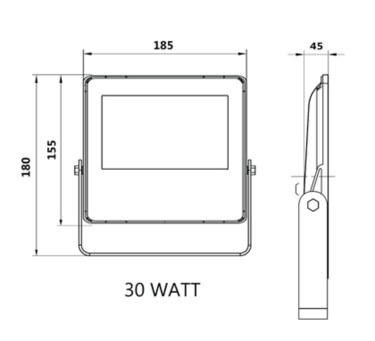 SMART FLOODLIGHT RGBW 30W SS BRACKET 240