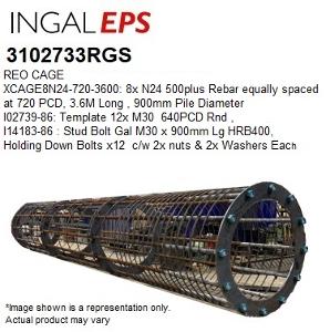 1XREO CAGE 3.6M LG 12XM30 BOLTS TEMP 1XREO CAGE 3.6M LG 12XM30 BOLTS TEMP