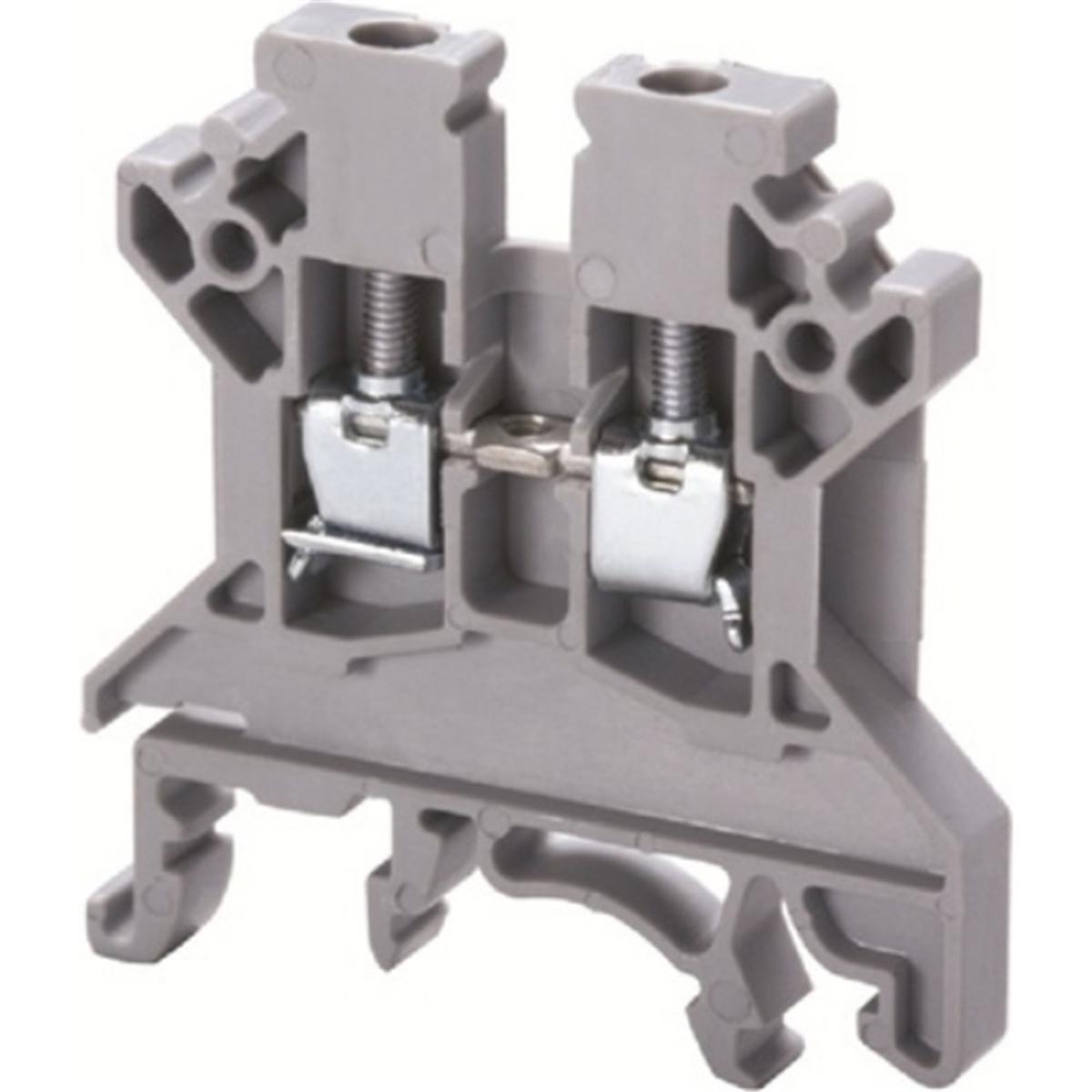 TERMINAL BLOCK 4MM SCREW CLAMP GREY