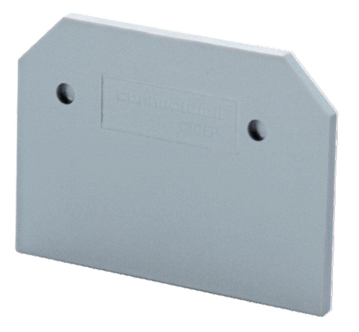 END PLATE 2.5/4MM GREY