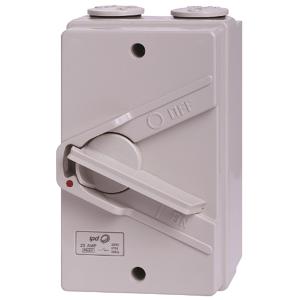 W/P ISOLATOR MID IP66 20A 1POLE GREY W/P ISOLATOR MID IP66 20A 1POLE GREY