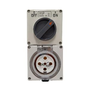 SWITCHED OUTLET 5P 32A GREY 3P SWITCH SWITCHED OUTLET 5P 32A GREY 3P SWITCH