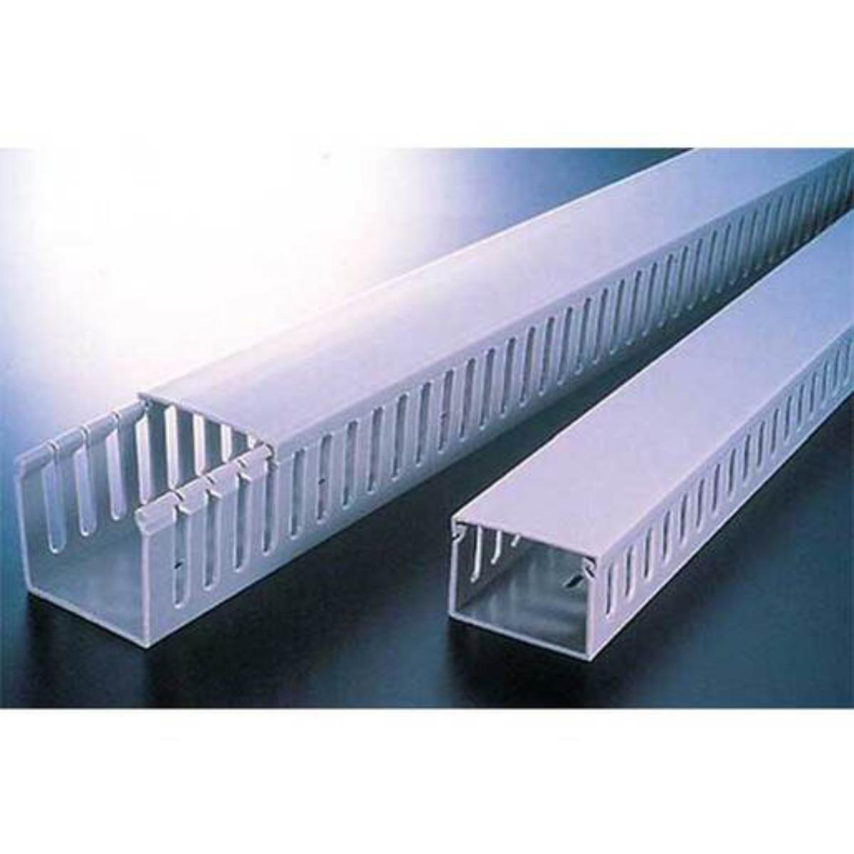 OPEN SLOT DUCT PVC 40X40MM 2MTR GREY