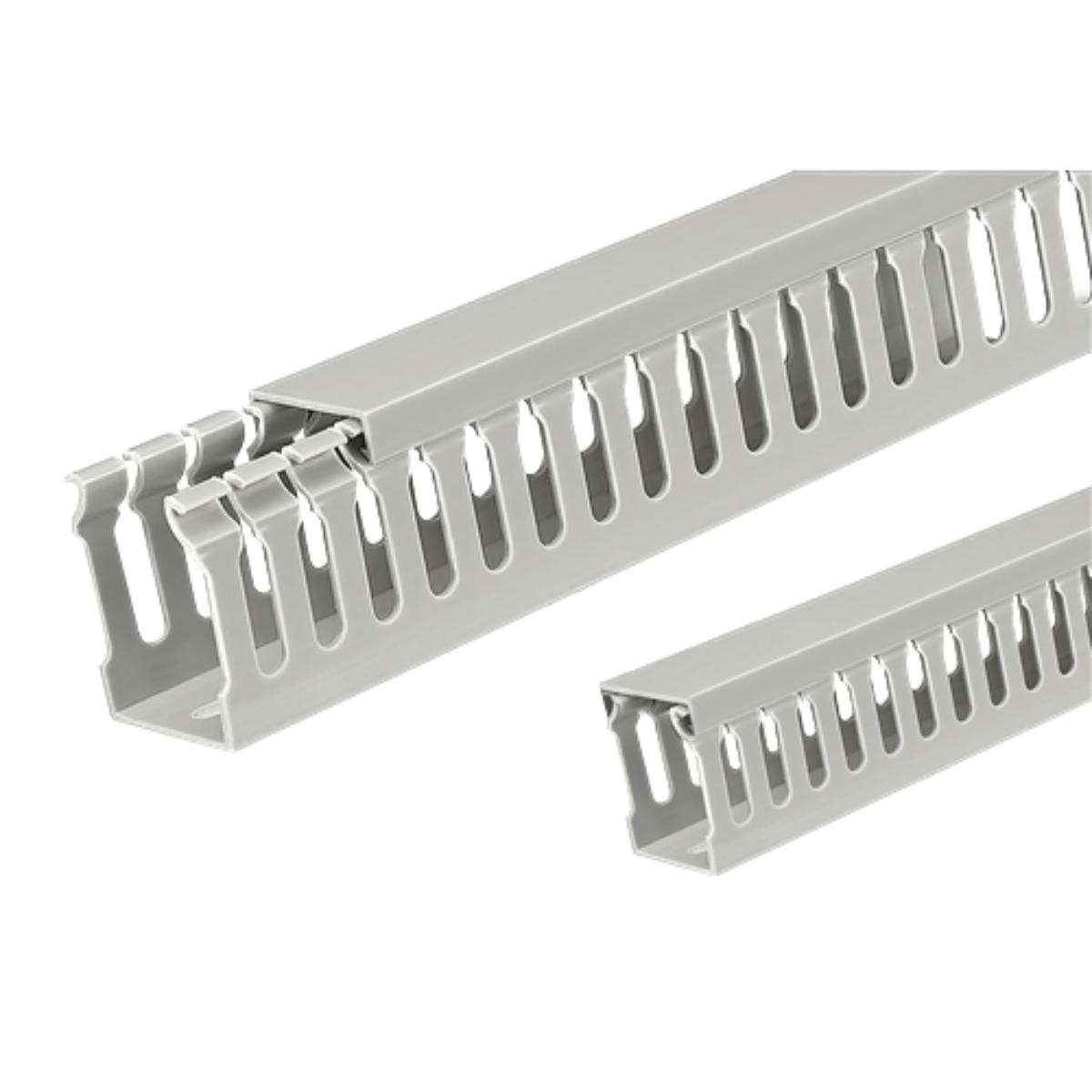 OPEN SLOT DUCT PVC 40X80MM 2MTR GREY