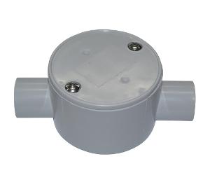 JUNCTION BOX SHALLOW 20MM 2 WAY ENTRY